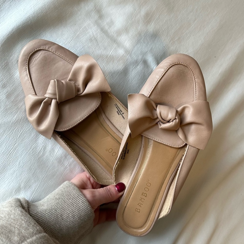 FINAL SALE - Bamboo Light pink Mules